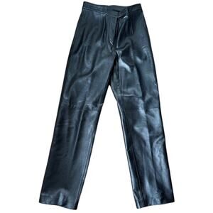 Siena Studio  Black Size 4 Petite Leather Pants